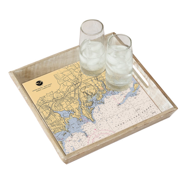 Darien, CT  - Wood Serving Tray