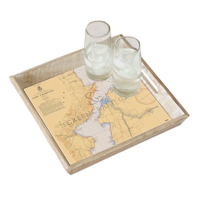 Westport, NY-  Wood Serving Tray