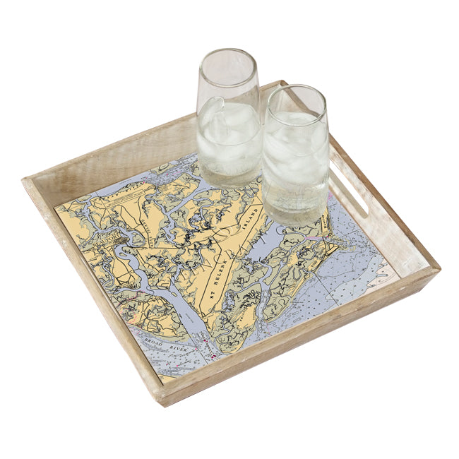 St. Helena, SC - Wood Serving Tray