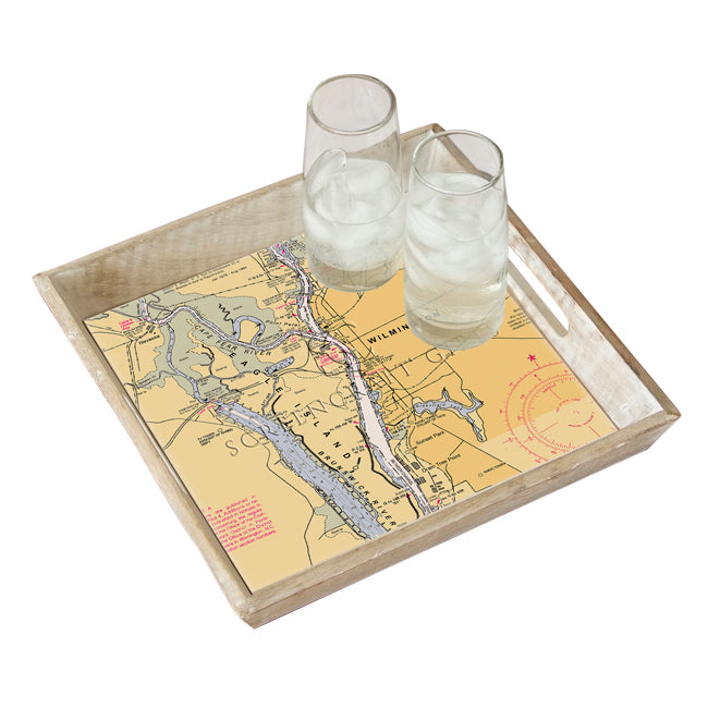 Eagle Island, NC - Wood Serving Tray