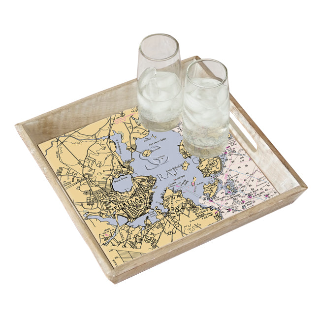 Portland, ME - Wood Serving Tray