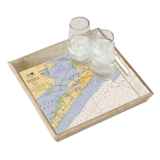 Galveston, TX - Wood Serving Tray