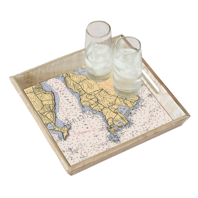 Little Compton, RI - Wood Serving Tray