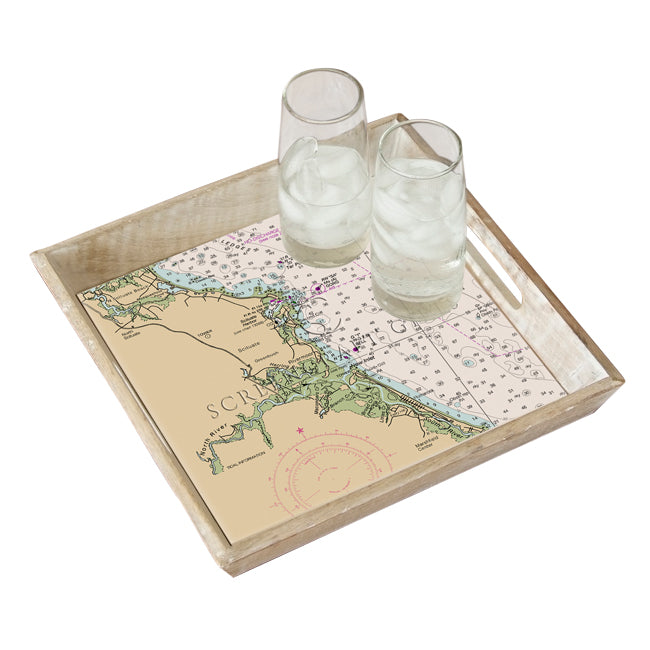 Scituate, MA - Wood Serving Tray