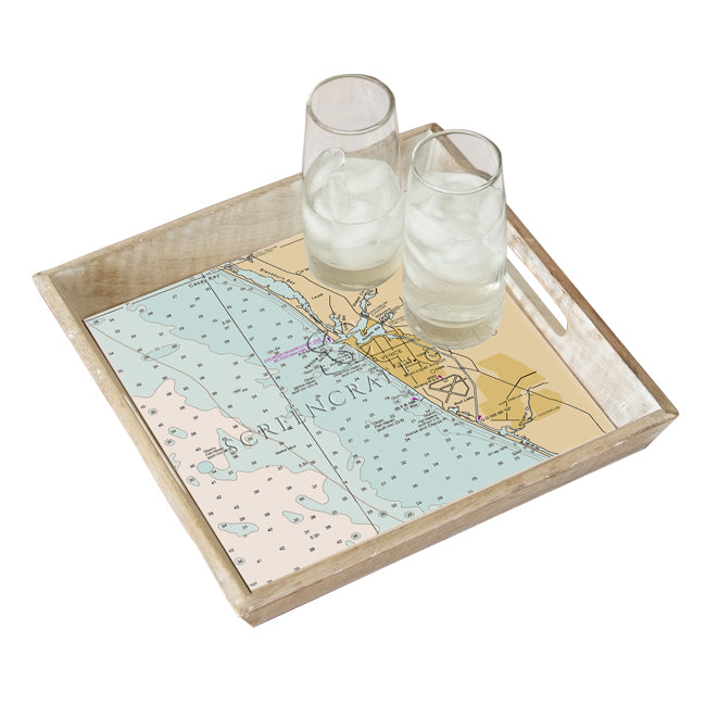 Venice, FL - Wood Serving Tray