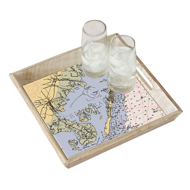 Beach Haven, NJ- Wood Serving Tray