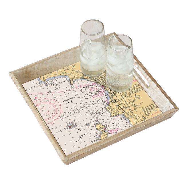 Burlington, VT - Wood Serving Tray