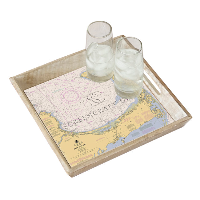 Cape Cod, MA - Wood Serving Tray