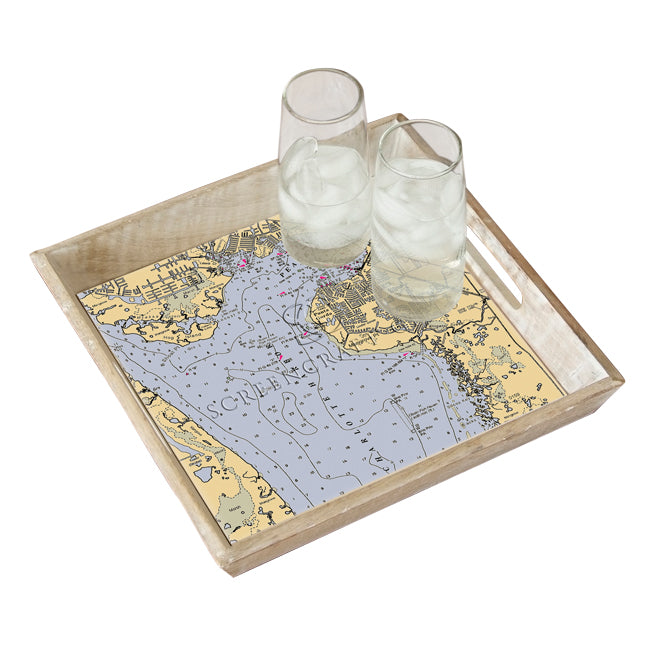 Punta Gorda, FL- Wood Serving Tray