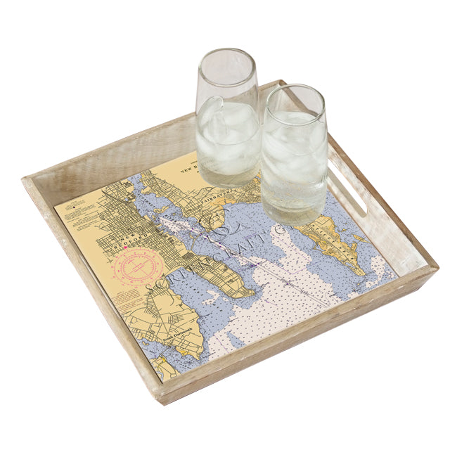New Bedford, MA- Wood Serving Tray