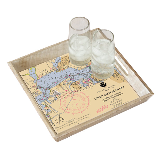 Clear Lake, TX-  Wood Serving Tray