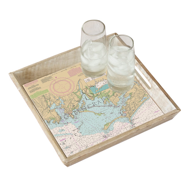 Stonington, CT - Wood Serving Tray