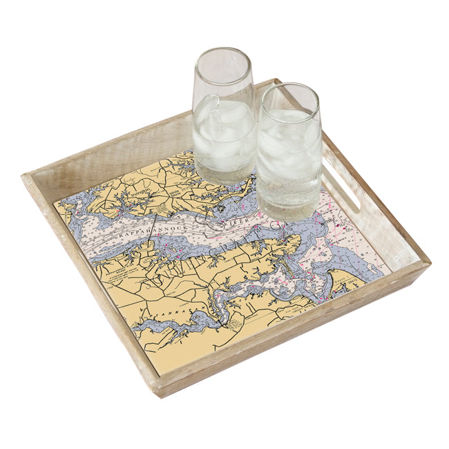 Irvington, VA- Wood Serving Tray