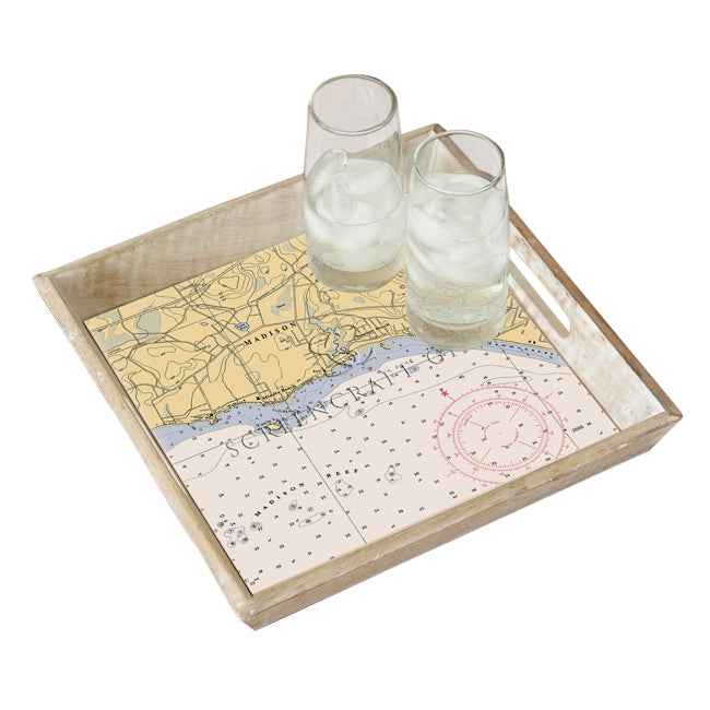 Madison, CT  - Wood Serving Tray