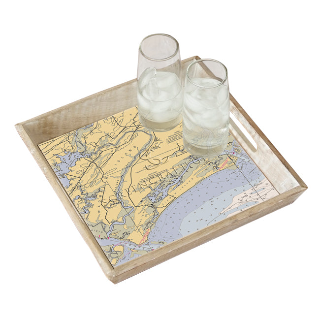 Kiawah Island, SC- Wood Serving Tray