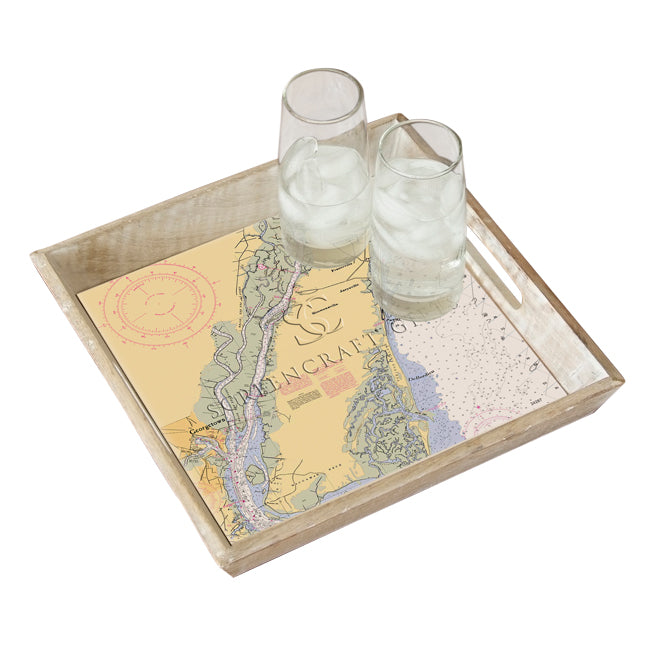 DeBordieu, SC - Wood Serving Tray