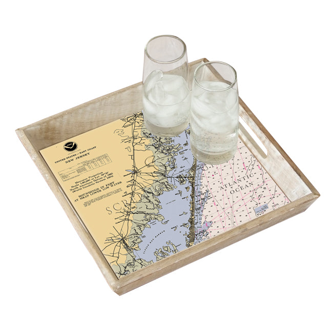 Long Beach Island, NJ- Wood Serving Tray