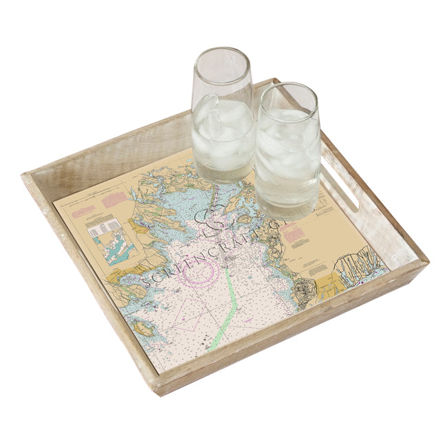Buzzards Bay,  MA - Wood Serving Tray
