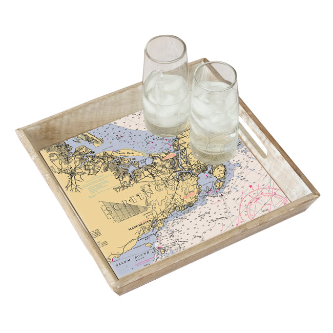 Cape Ann, MA - Wood Serving Tray