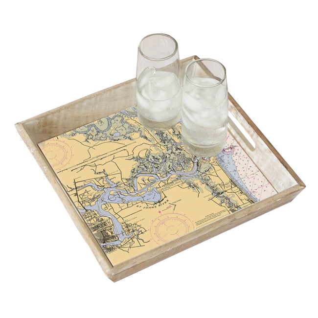Jacksonville, FL- Wood Serving Tray