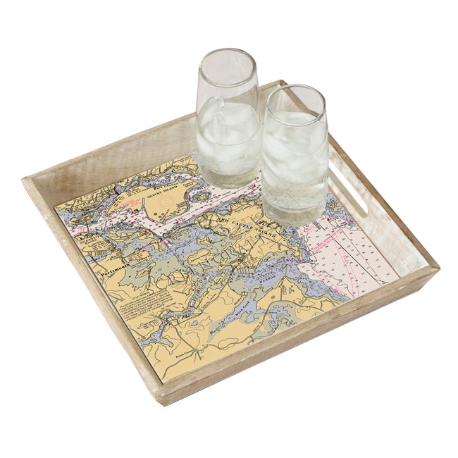 New Castle, NH - Wood Serving Tray
