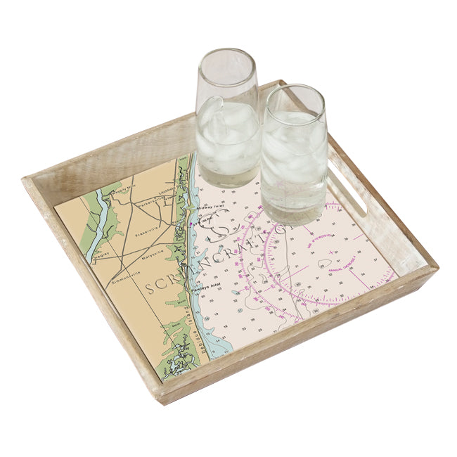 Pawleys Island, SC - Wood Serving Tray