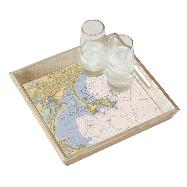 Nahant, MA- Wood Serving Tray