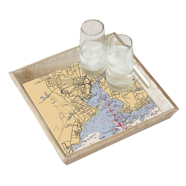 New Haven, CT - Wood Serving Tray