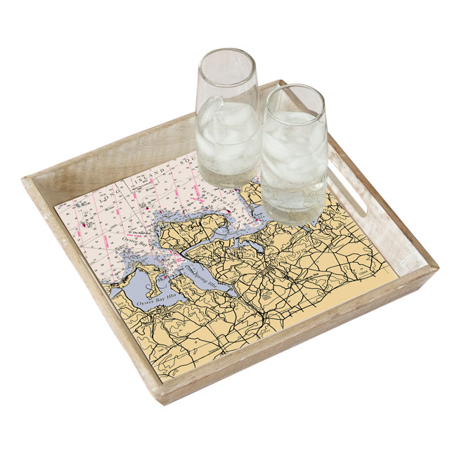 Huntington Bay, NY- Wood Serving Tray