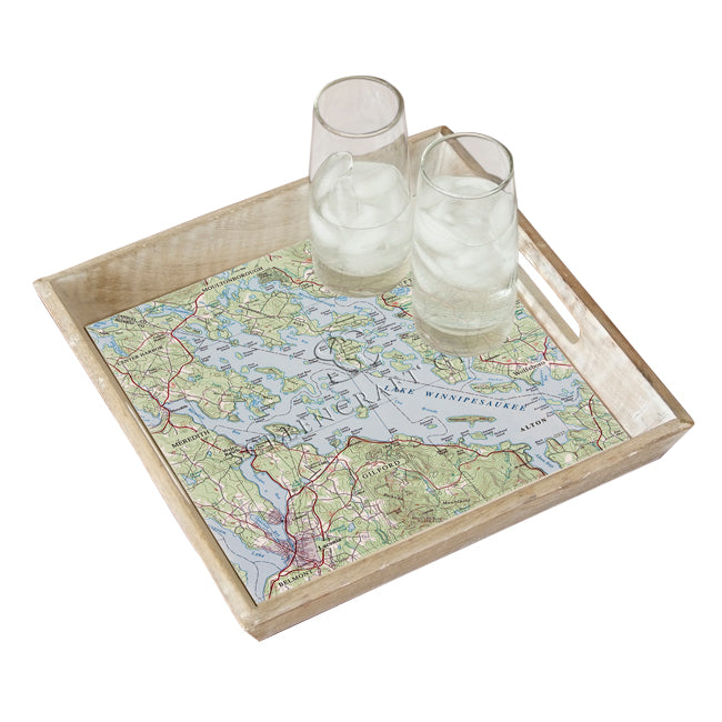 Lake Winnipesaukee, NH -  Wood Serving Tray