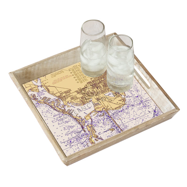 St. Petersburg, FL- Wood Serving Tray