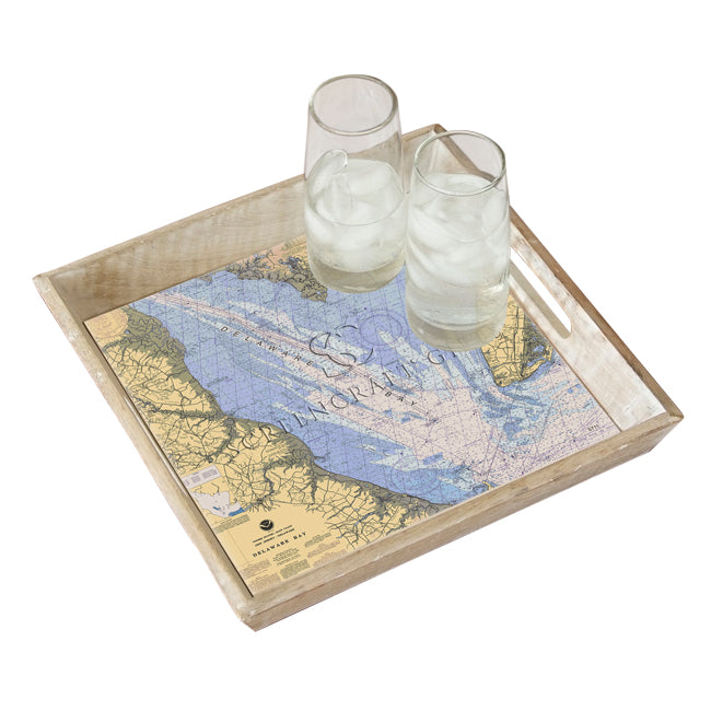 Delaware Bay- Wood Serving Tray