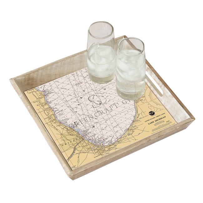 Lake Michigan -  Wood Serving Tray