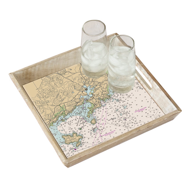 Manchester by the Sea, MA - Wood Serving Tray