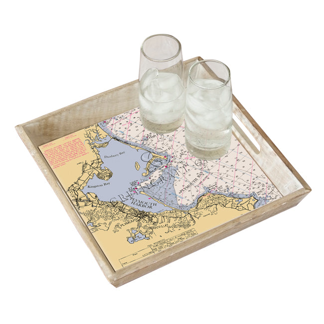 Plymouth, MA- Wood Serving Tray