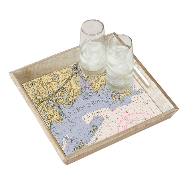Greenwich, CT- Wood Serving Tray