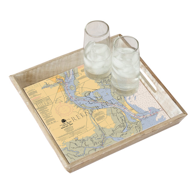 Winyah Bay, SC - Wood Serving Tray