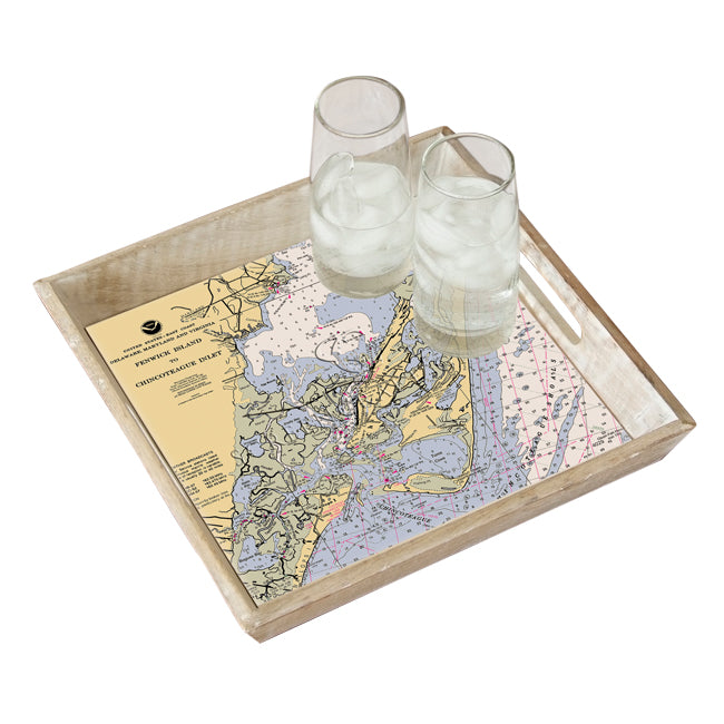Chincoteague, VA- Wood Serving Tray