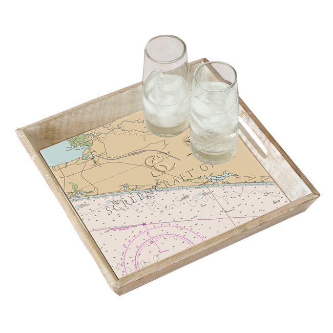 Inlet Beach, FL-  Wood Serving Tray