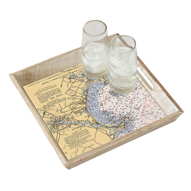 Old Orchard Beach, ME- Wood Serving Tray