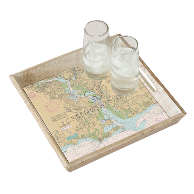 Connecticut River- Wood Serving Tray