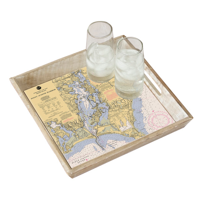 Point Judith, RI- Wood Serving Tray