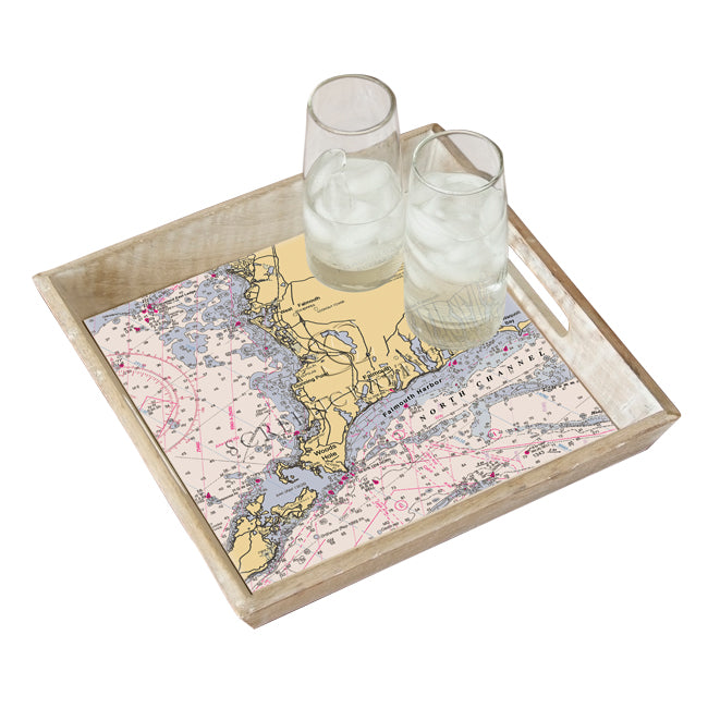 Woods Hole, MA - Wood Serving Tray