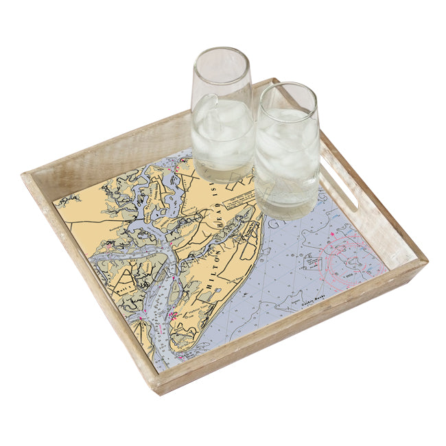 Hilton Head, SC - Wood Serving Tray