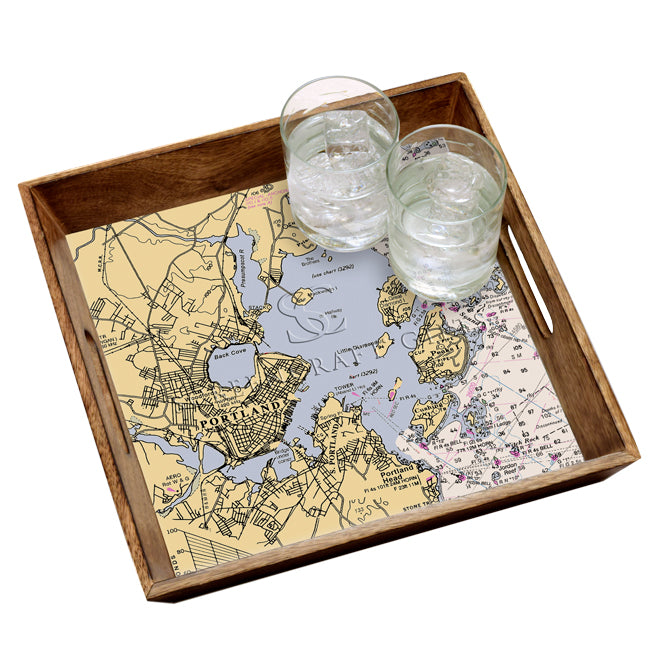 Portland, ME - Wood Serving Tray