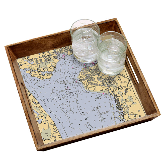 Punta Gorda, FL- Wood Serving Tray
