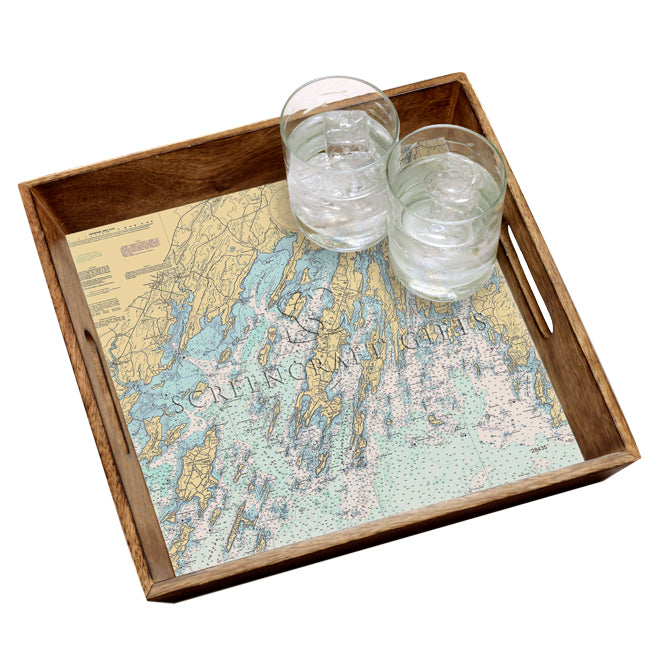 Brunswick, ME - Wood Serving Tray