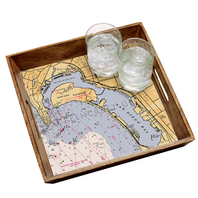 Coronado, CA-  Wood Serving Tray