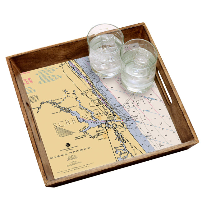 Jupiter, FL- Wood Serving Tray