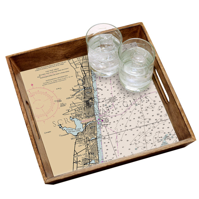 Ocean Grove, NJ  - Wood Serving Tray